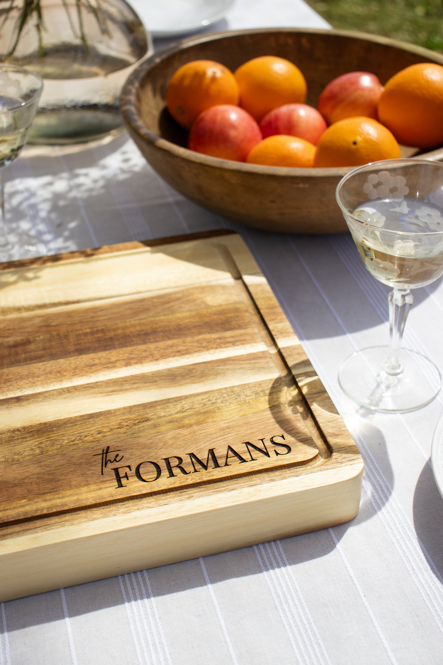 Custom Engraved Butcher's Block Wood Board