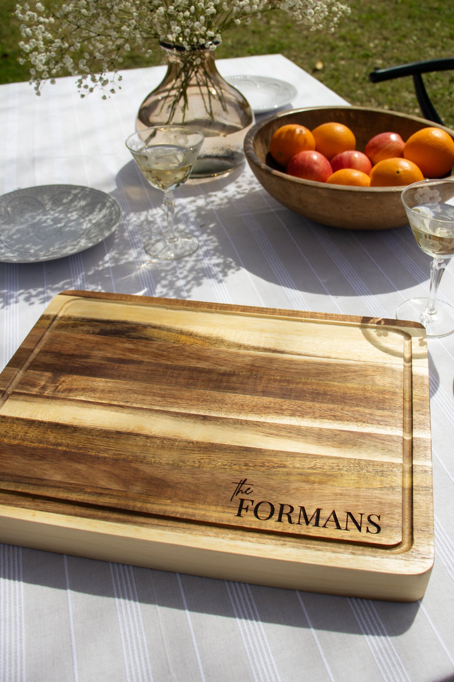 Custom Engraved Butcher's Block Wood Board
