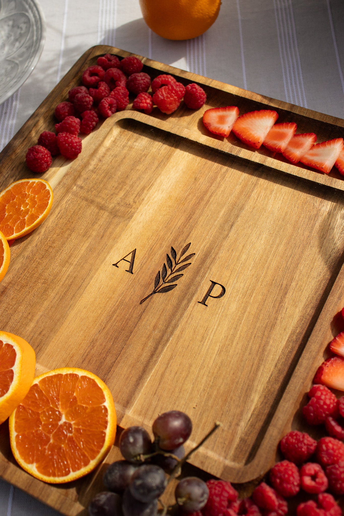 Custom Engraved Square Charcuterie Serving Board